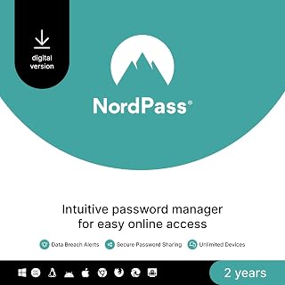 NordPass Premium, Unlimited Devices, 2-Year, Password Manager, Digital Code