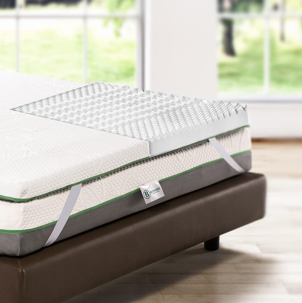 Bedshire Double Mattress Topper 165 x 190 cm HD Memory Foam Corrector Mattress 6