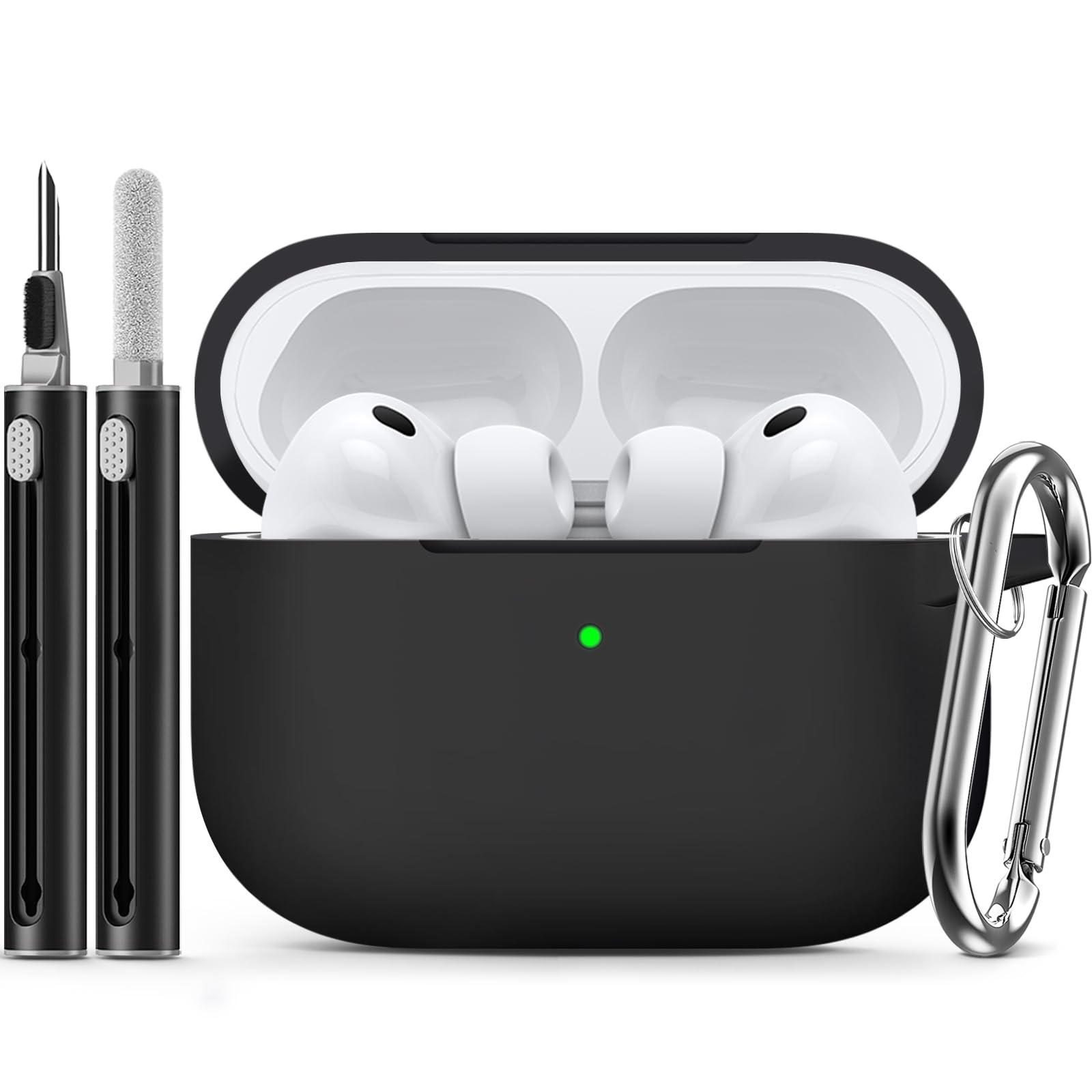 Inesore Compatible with AirPods Pro 3 Case - Black | Silicone Protective Case Co