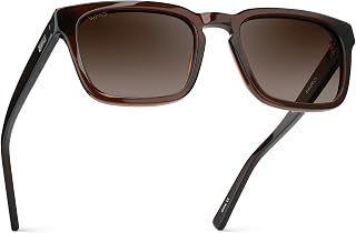 WearMe Pro Maverick Men's Polarized Square Sunglasses, UV400 Protection