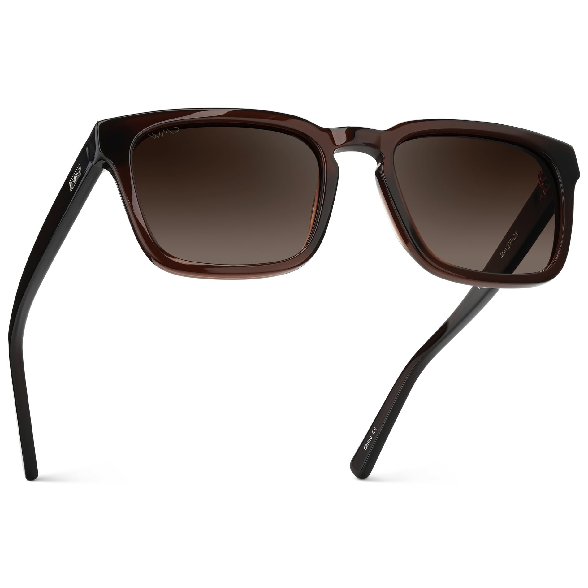 WearMe Pro Maverick Men's Polarized Square Sunglasses, UV400 Protection