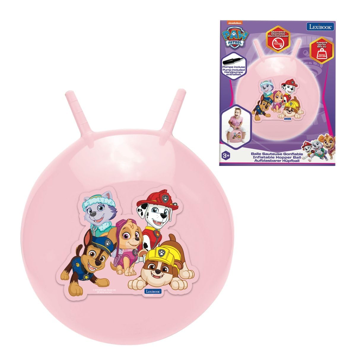 LEXIBOOK PAW Patrol Inflatable Bouncy Ball BG040PAG