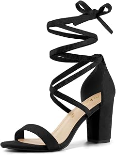 Allegra K Lace-Up Women's Heeled Sandals