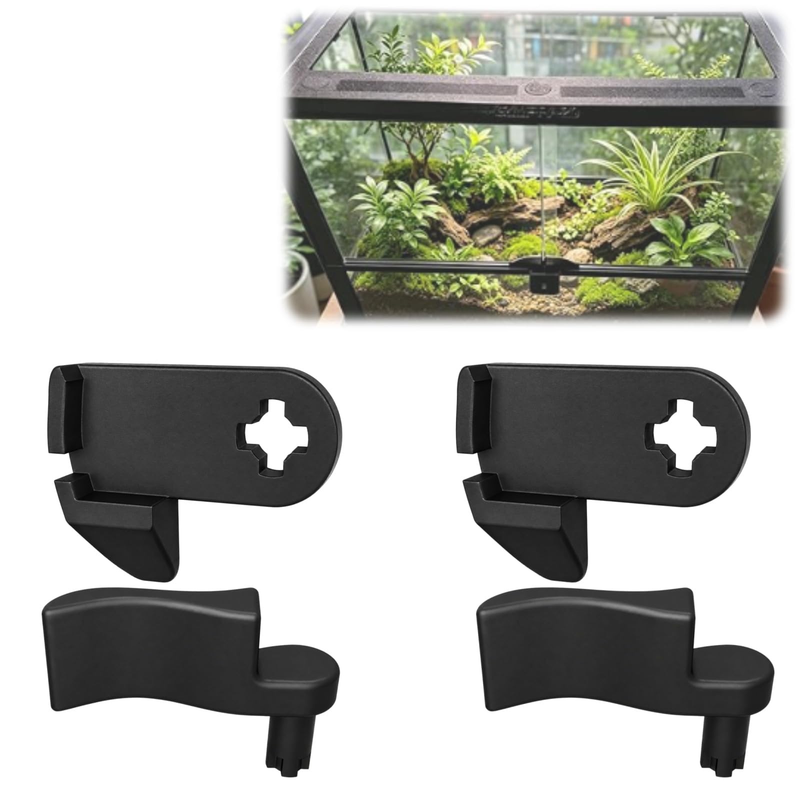 Compatible with Zoo Med Reptile Enclosure Door Handles and Safety Clips | Durabl