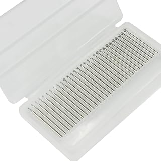 Luo ke 30 Pcs 3/32" Shank 1mm/2mm/3mm Ball Shape Diamond Burr Sets | Sphere Shape Diamond Burs Stone Carving Bits for Jade, Rock, Agate, Ceramics, Glass, Tile, Gemstone for Rotary Tools