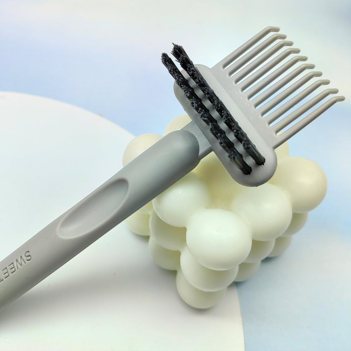 1 x Hair Brush for Effective Cleaning Brush (Grey)