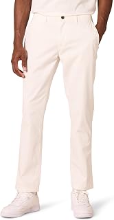 Amazon Essentials Men's Athletic-Fit Washed Comfort Stretch Chino Trousers