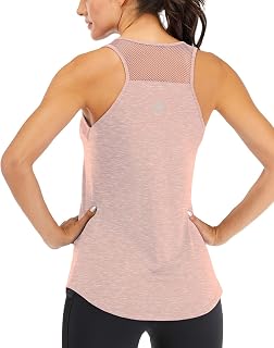 Canotte da allenamento per le donne in rete traspirante Racerback Tank Top Muscle Tank Backless Canotta da corsa