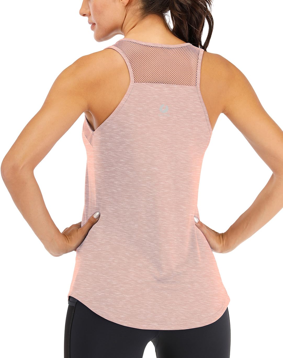 Canotte da allenamento per le donne in rete traspirante Racerback Tank Top Muscl