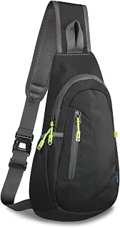 TITECOUGO Lightweight Chest Bag Small Shoulder Bag Lightweight Crossbody Backpack for Men Women and Children Shoulder Bag for Sports and Outdoor Use