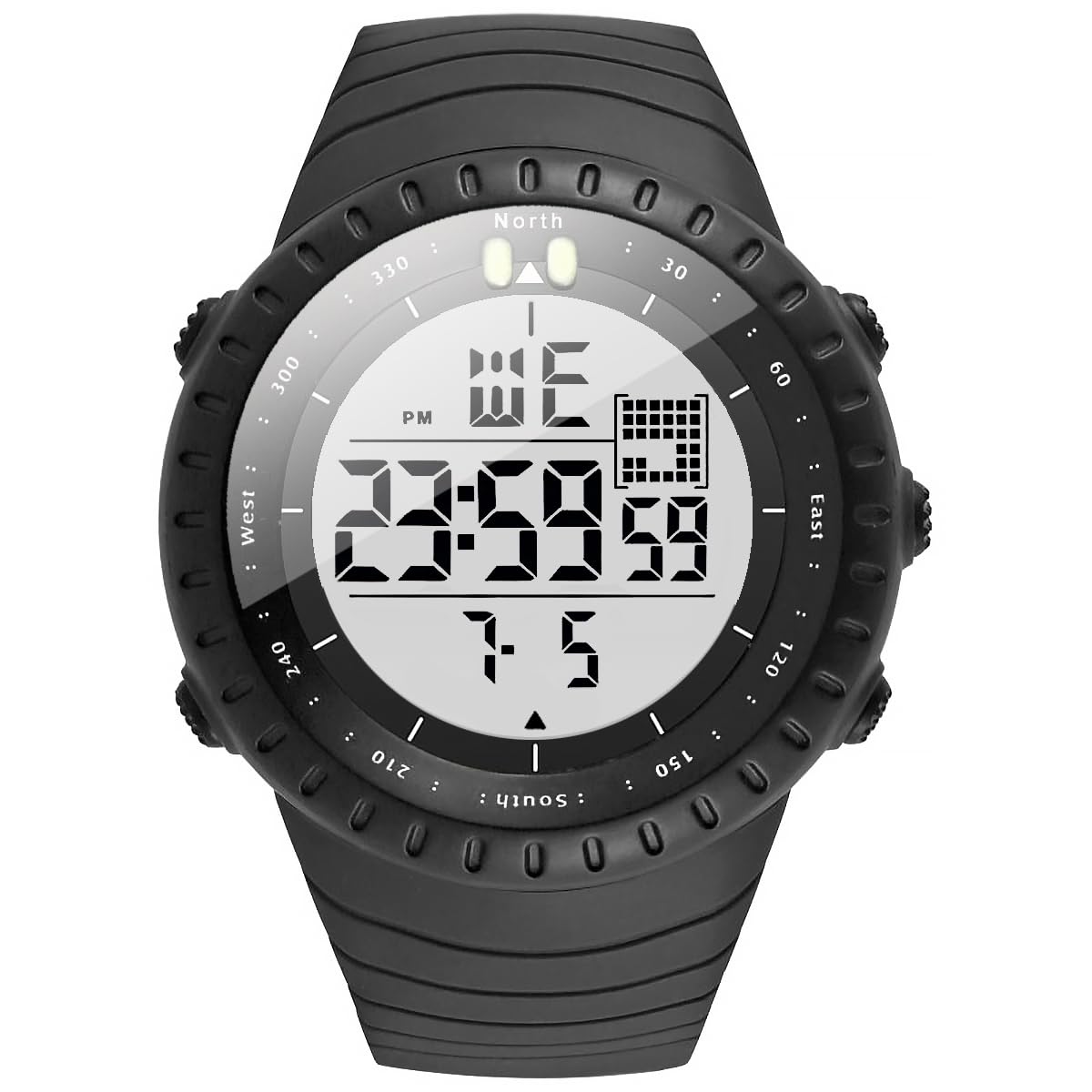 KXAITO Men's Watches Sports Outdoor Waterproof Military Digital Watch Date Multi