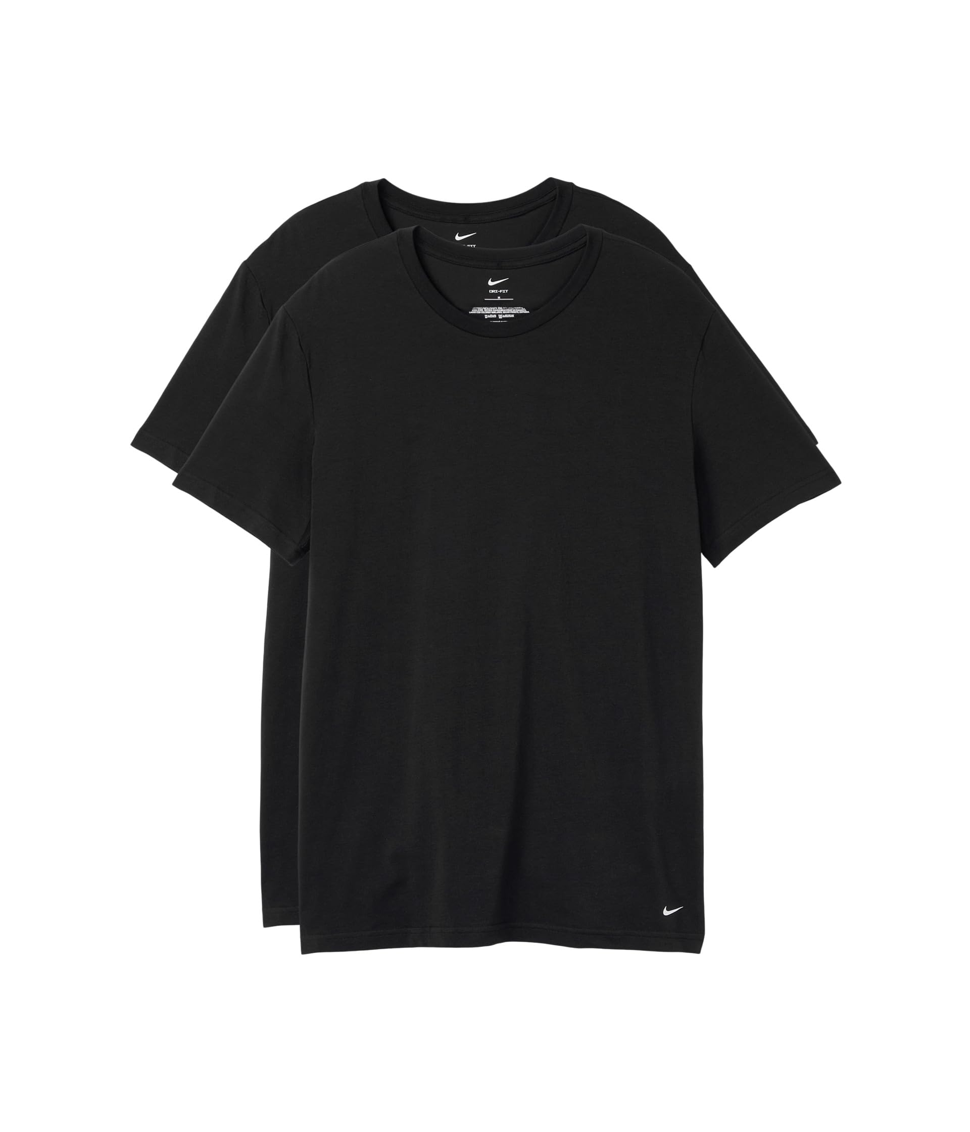 Nike Men's All Day Cotton Stretch Short Sleeve Crewneck Undershirts (2-Pack) All