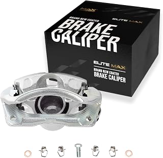Max Advanced Brakes – Rear Brake Caliper for Honda Civic | Fits 2016-2021 Honda Civic, Left Side, Geomet Coated, w/ Hardware, Disc Brake Caliper Assembly w/ Bracket