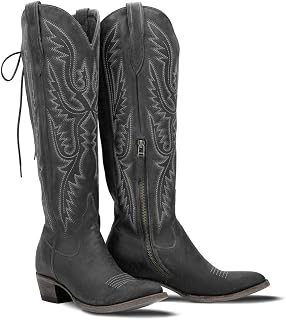 MissHeel Over the Knee Cowboy Boots for Women Adjustable Thigh High Cowgirl Boots