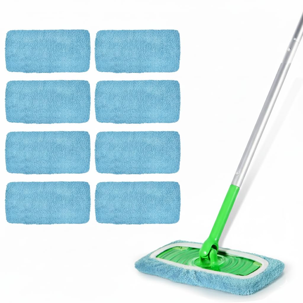 Microfiber Mop Pads - 3 Pack Reusable Washable Refillable Wet & Dry Floor Cleani