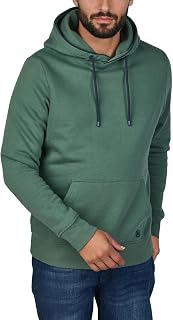 riverso RIVSandro Men's Regular Fit Hoodie Pullover Brown Red Blue Beige Black Green S M L XL XXL 3XL 4XL 5XL