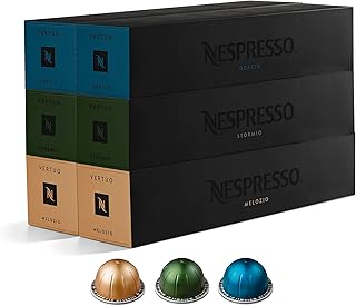 Nespresso Vertuo Discovery Bestsellers Variety Pack Coffee Pods, 60 Pods | Vertuo full-bodied favourites: spicy Stormio, Canada's favourite Melozio and Odacio, compatible with Vertuo machines