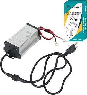 Fepinc 110V to 12V Diesel Air Heater Power Supply Adapter | Updated DC Power Converter AC to DC Transformer for 5KW/8KW Diesel Parking Heater