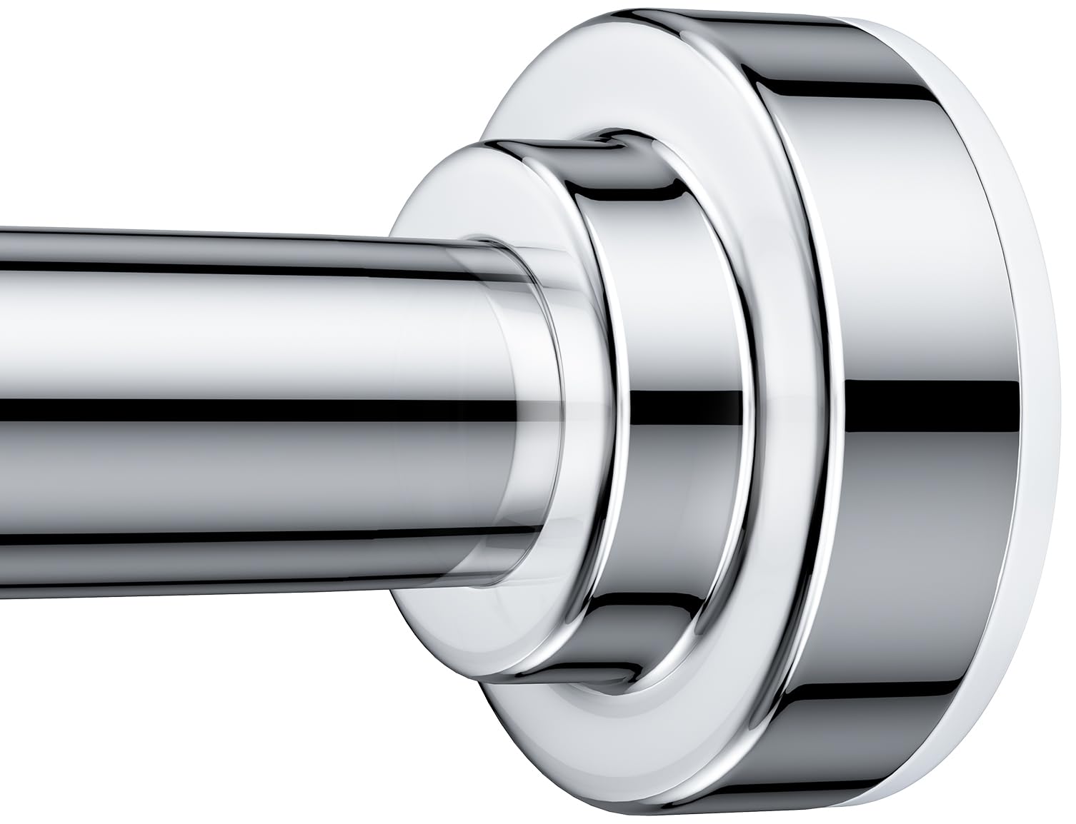 TEECK Shower Curtain Rod, 32-80 inch Adjustable Spring Tension Curtain Rod, Neve