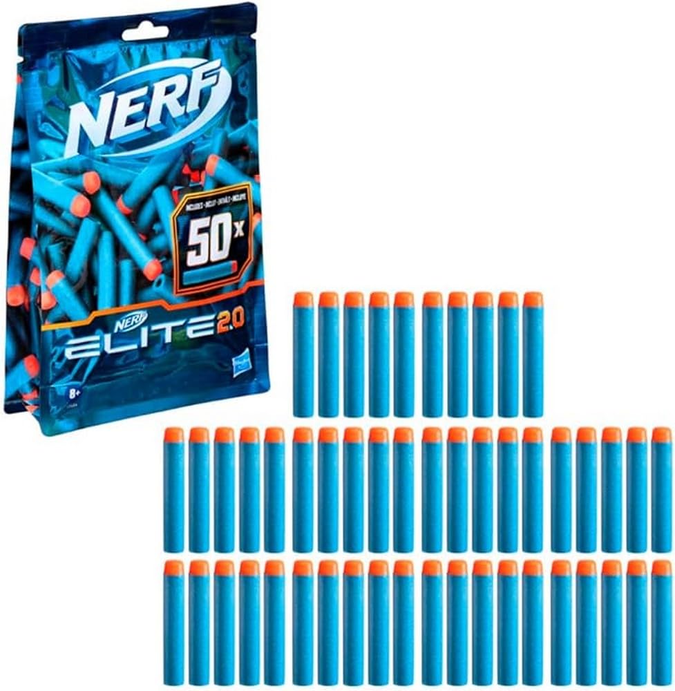Nerf Elite 2.0 Commander RD6 Blaster, 12 Nerf Elite Darts 6Dart Rotationstrommel