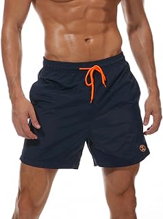ZOXOZ Men's Swim Trunks with Pocket Surfers Waterproof Quick Dry with Mesh Lining