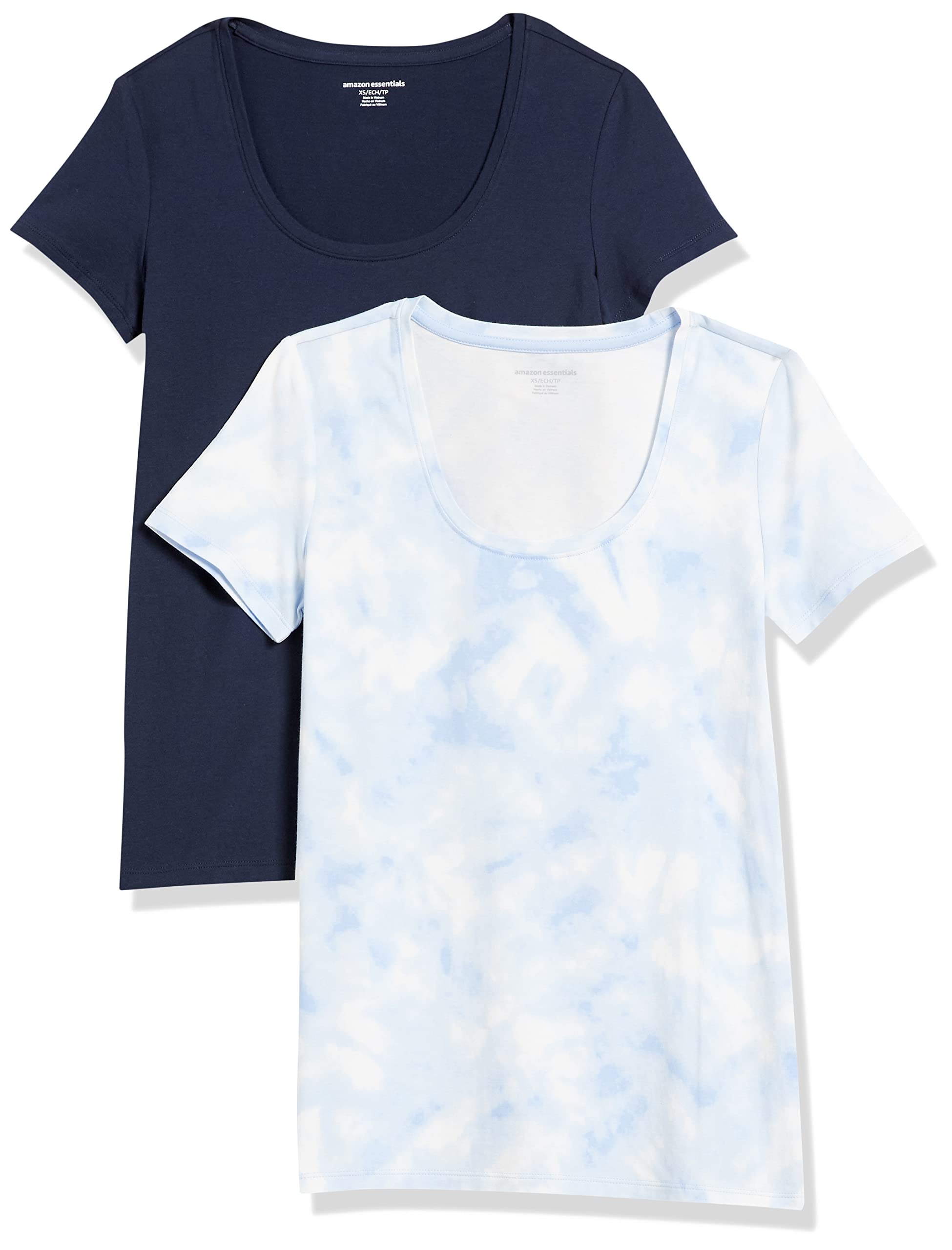 Amazon Essentials Women's Plus Size Short Sleeve Scoop Neck T-Shirt in Classic F