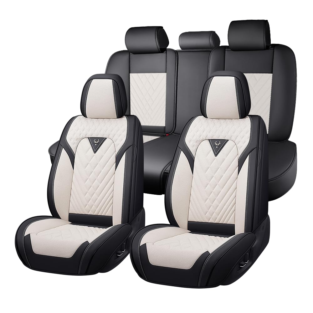 Car Seat Covers for Honda Accord 2000-2026, Premium Nappa Leather Waterproof & A