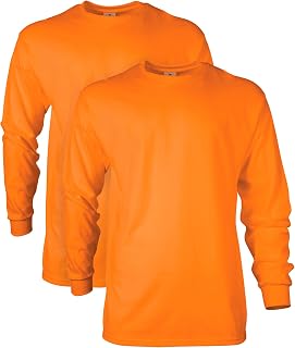Gildan Men's Ultra Cotton Adult Long Sleeve T-Shirt, 2-Pack