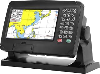 ariarly Marine Navigation GPS Plotter GPS Chart Plotter Satellite Navigator Transponder with GNSS Antenna Dual Map System IPX6 for Marine Boat