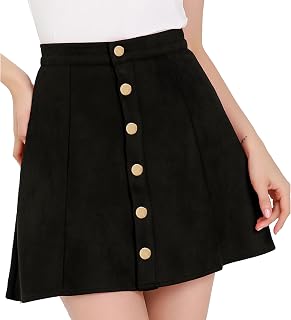 Allegra K Women's Floral Skirt Print Chiffon Line Sugar Paper Mini