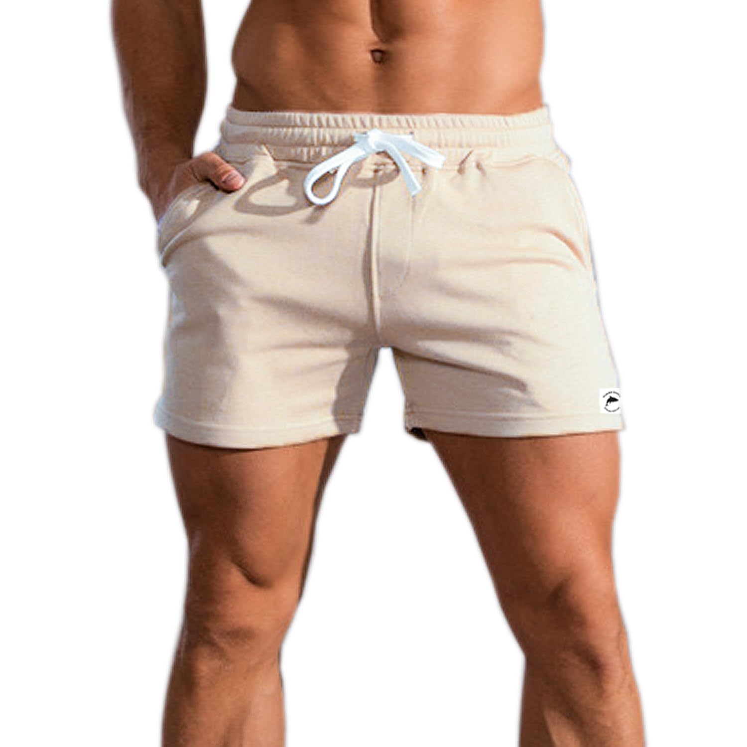 Men's 5" Athletic Shorts, 5" Inseam, Cotton Sports Shorts with Pockets