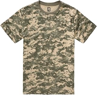 Brandit Individual Wear Men's Essential T-Shirt Durable Cotton Lightweight Breathable Crew Neck Short Sleeve Casual Outdoor