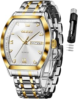OLEVS Mens Watches Luxury Business Dress Square Big Dial Men Wrist Watch