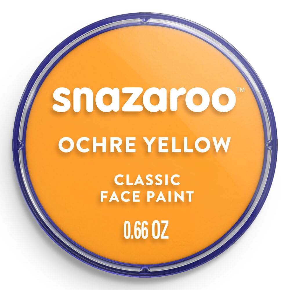 Snazaroo - Face and Body Paint - Ochre Yellow - 18ml - Fancy Dress Face Paint fo