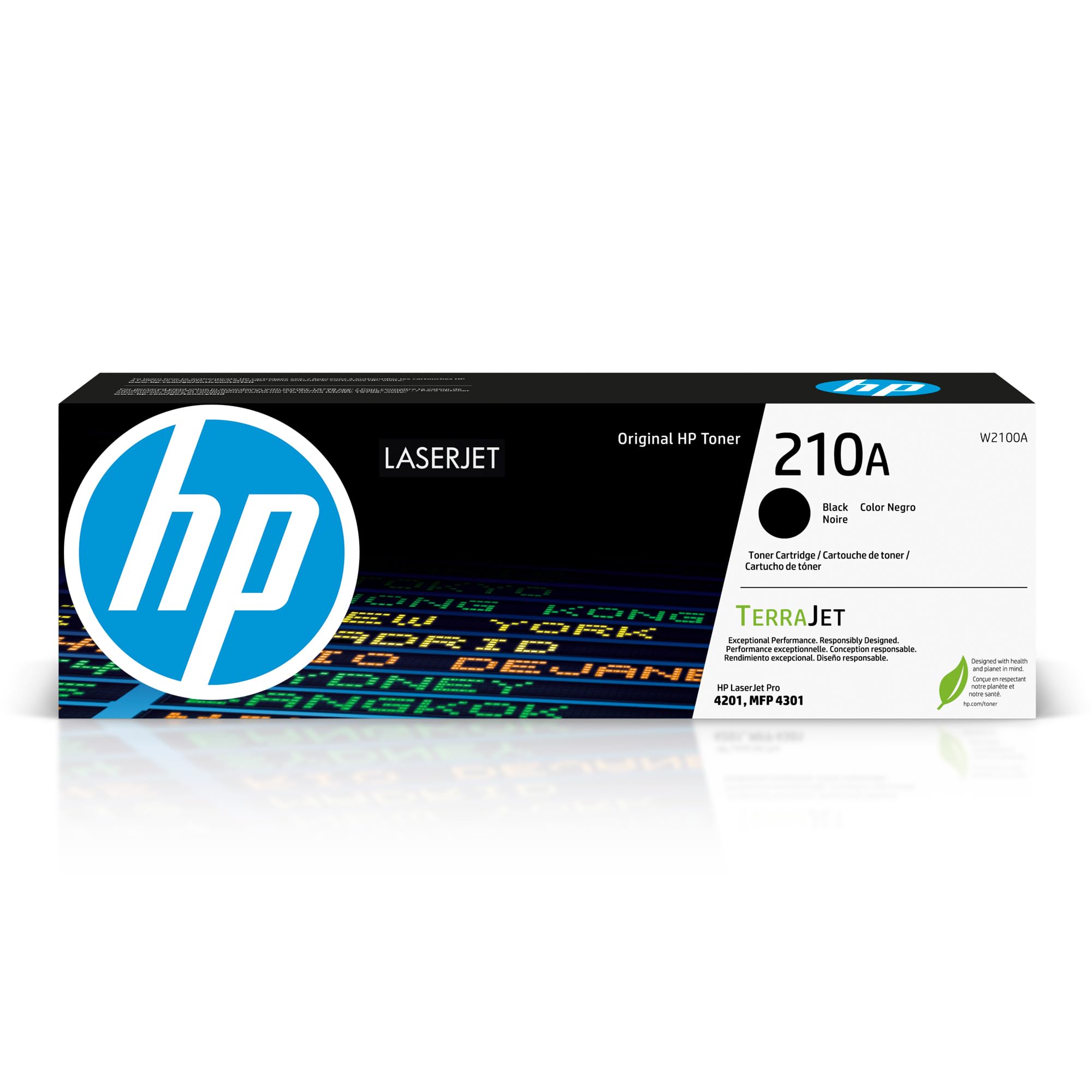 HP 210A Black Toner Cartridge | Works with Color LaserJet Pro 4201, MFP 4301 Ser