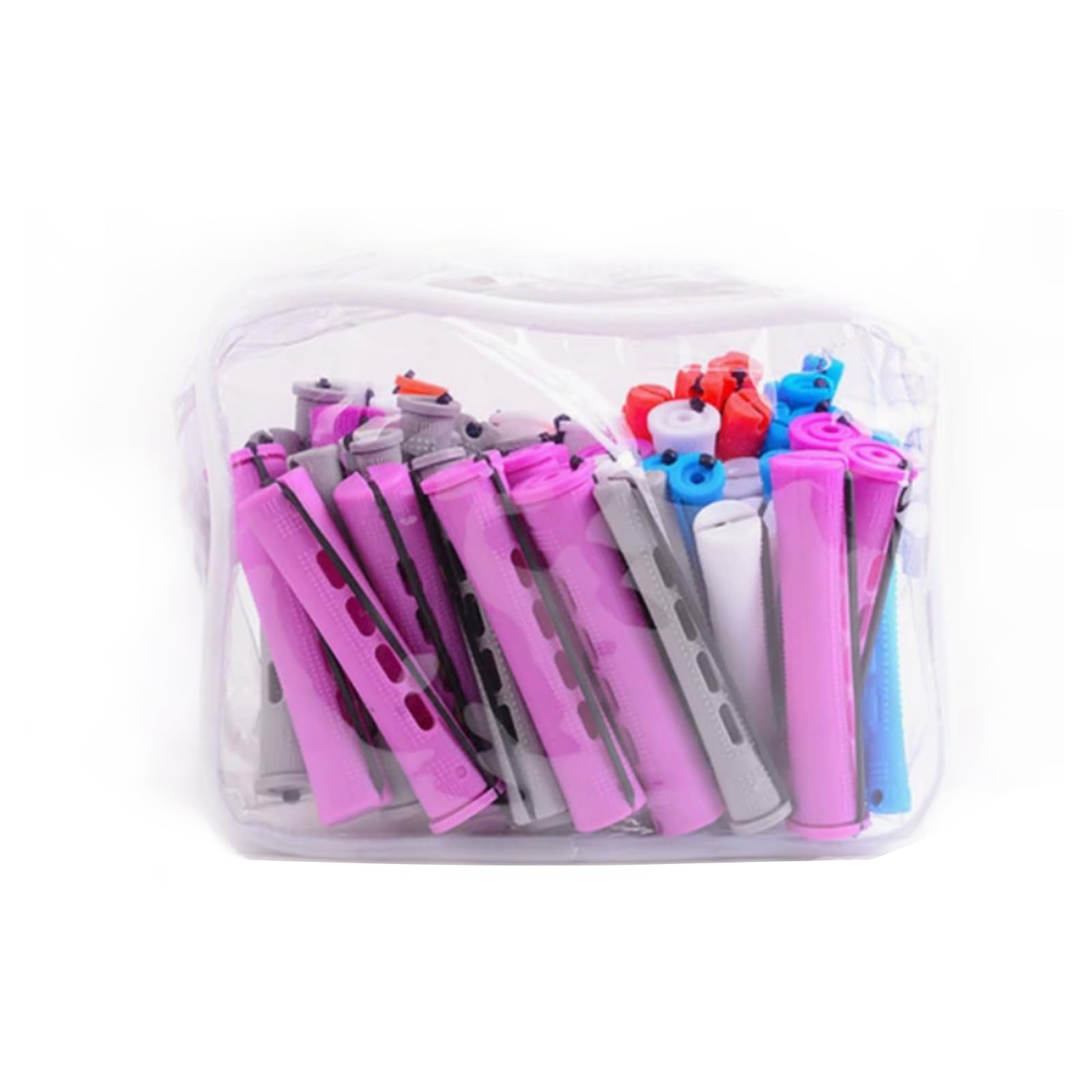 Elastic Curling Roller Set Foam Hair Rollers Self Grip Plastic Curlers No Heat C