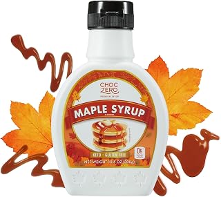 ChocZero Sugar Free Maple Syrup, 10.5 oz Bottle | No Sugar Alcohols, Keto, Low Carb, High Fiber, Gluten Free, For Pancakes, Waffles & Baking