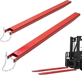 VEVOR Forklift Extensions, 72 Inch Fork Extensions 4.5 Inch Width, 1 Pair Heavy Duty Fork Extensions with Pins for Forklifts Truck