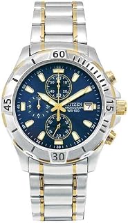 Citizen AN3394-59L Men's Quartz Chronograph Watch, Blue, One Size, Bracelet