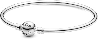 PANDORA Jewelry - Moments Bangle Charm Bracelet for Women in Sterling Silver, 8.3 IN / 21 CM