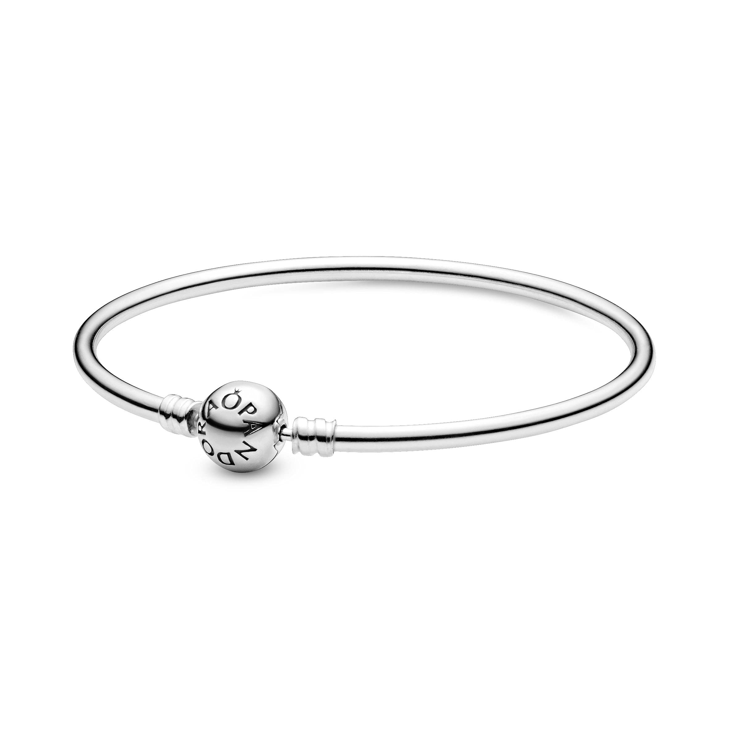 PANDORA Jewelry - Moments Bangle Charm Bracelet for Women in Sterling Silver, 8.