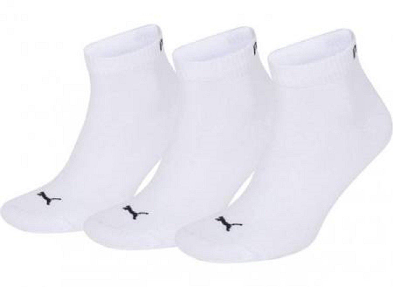 PUMA 3 Pairs of Quarter Socken Sneaker Size 35-49 Unisex for Women Men Shoes