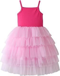 VIKITA Kids Girl Tutu Girl Sleeveless Casual Summer Party Dress for 2-8 Years