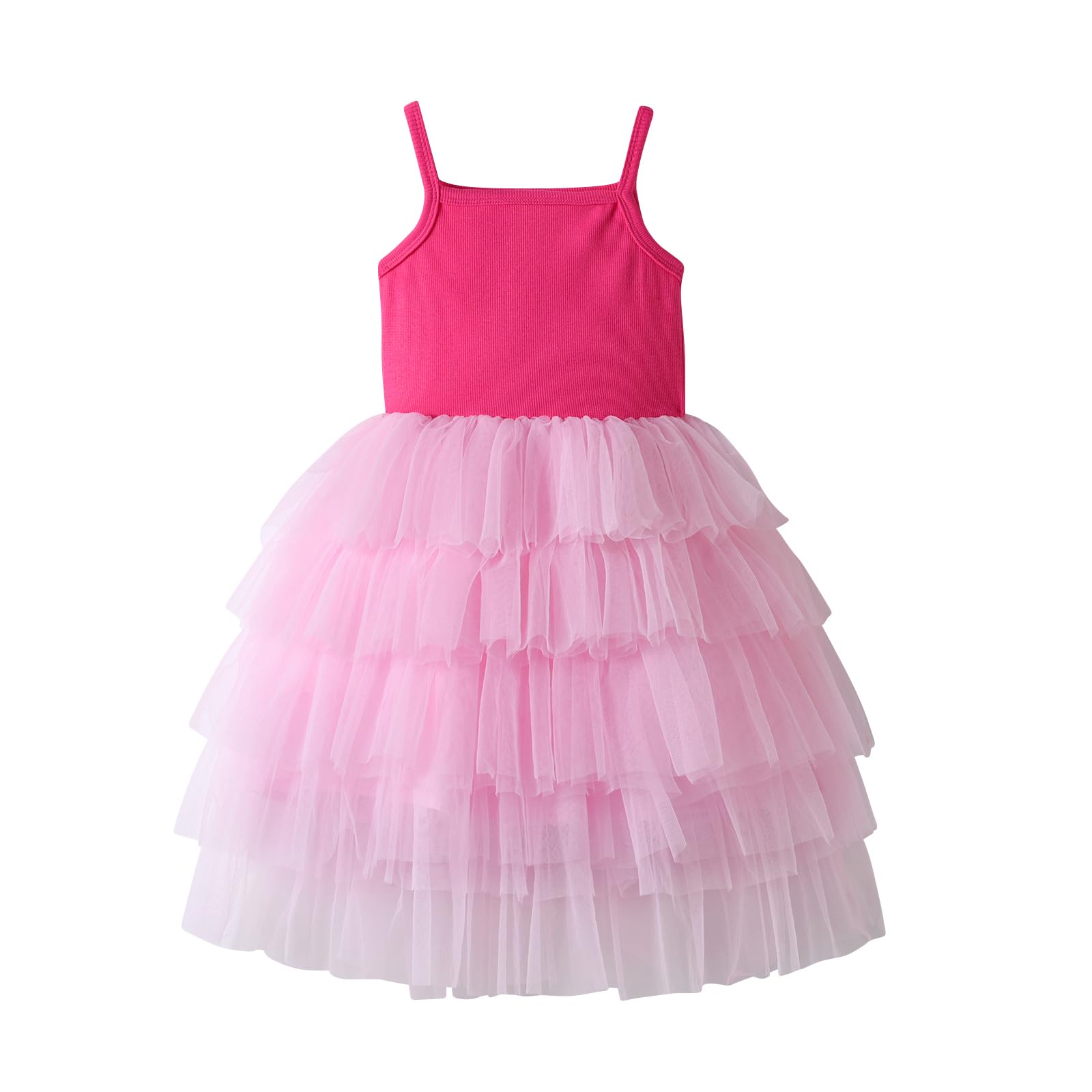 VIKITA Kids Girl Tutu Girl Sleeveless Casual Summer Party Dress for 2-8 Years