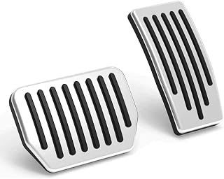 Topfit for Tesla Performance Pedal Pads Cover Foot Aluminum Non-Slip Pedals for Model Y(Juniper) Model 3(Highland) and Tesla Model 3/Y 2017-2026