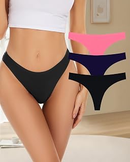 Seamless Thong for Women Invisible Thong Thong Underwear Comfortable Breathable Panties