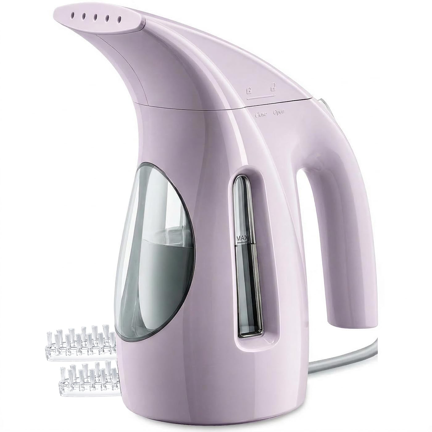HiLIFE Steamer for Clothes, Portable Handheld Garment Wrinkle Remover, 240ml Big