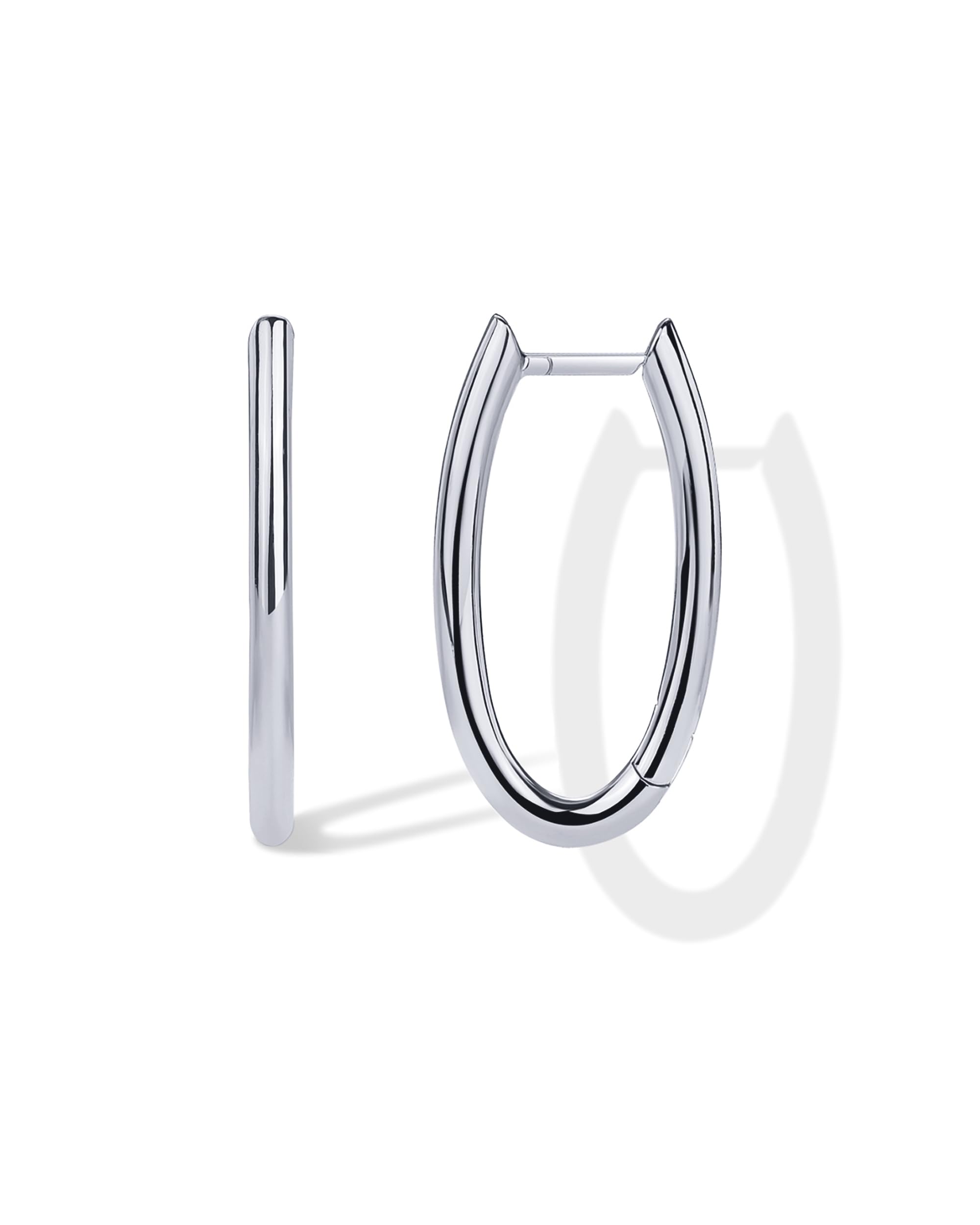 PAVOI 14K Gold Plated Geometric Hoop Earrings for Women, Huggie Hoops