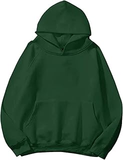 SAFRISIOR Oversized Hoodies for Women and Men Couples Fleece Basic Solid Hooded Sweatshirt Pullover Jackets