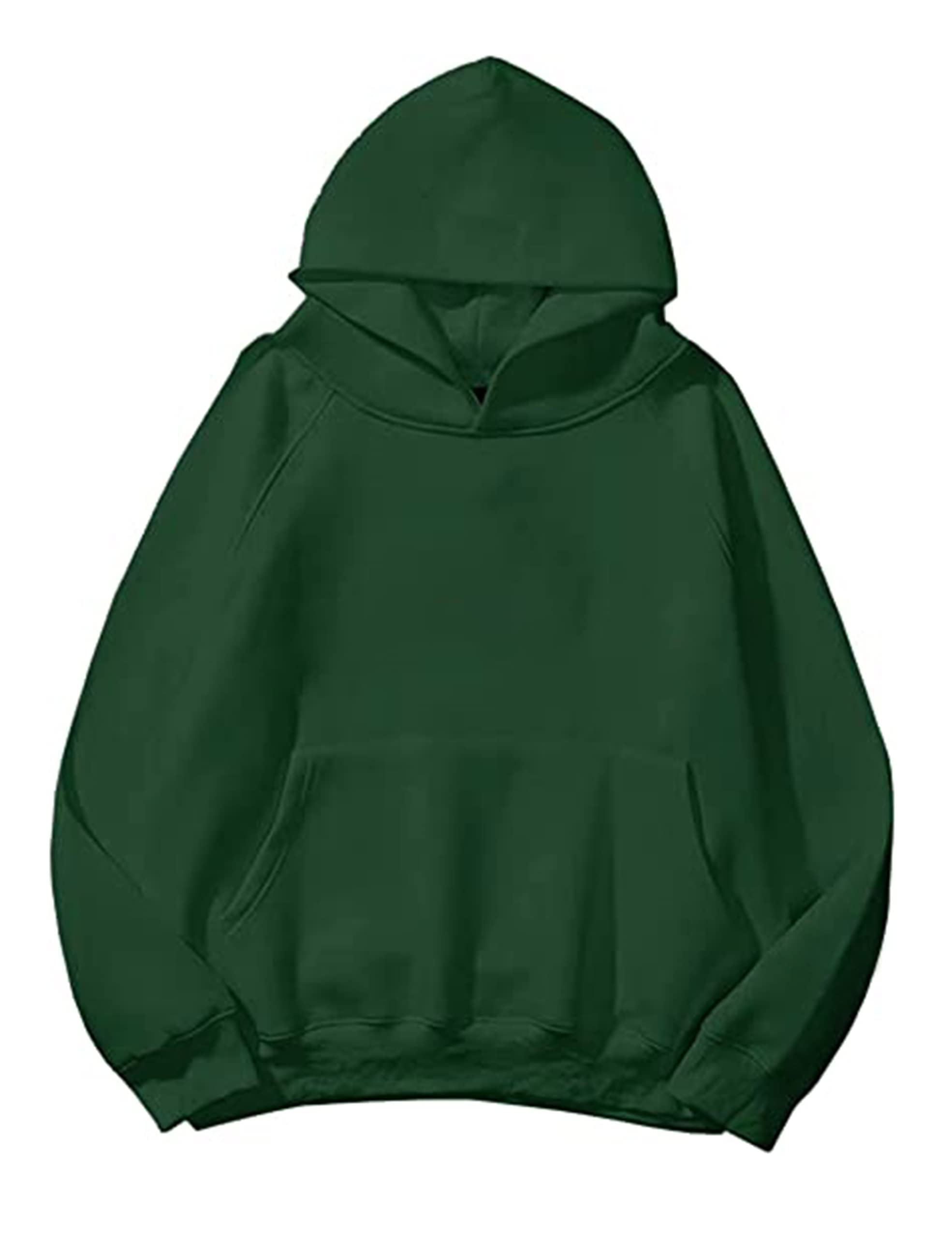 SAFRISIOR Oversized Hoodies for Women and Men Couples Fleece Basic Solid Hooded 